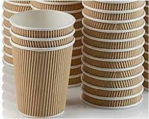 Biodegradable And Recyclable Lightweight Plain Brown Disposable Paper Cup