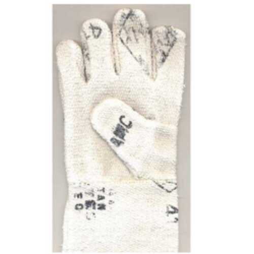 Full Finger White Industrial Gloves With Normal Wash, Length 10 inch to 18 inch