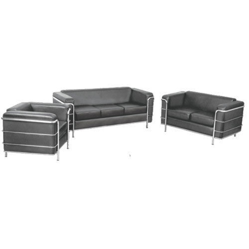 Machine Made Heavy Duty And Corrosion Resistance Plain Black Stainless Steel Sofa 