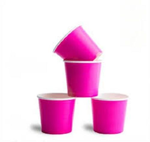 Light Weight Eco Friendly And Recyclable Pink Disposable Paper Cup For Tea And Coffee