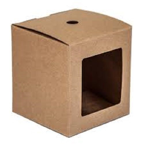 Lightweight And Ecofriendly Recyclable Square Brown Candle Corrugated Box