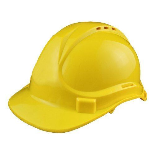 Yellow Low-Cost Hard And Industrial Karam Safety Without Belt Helmet 