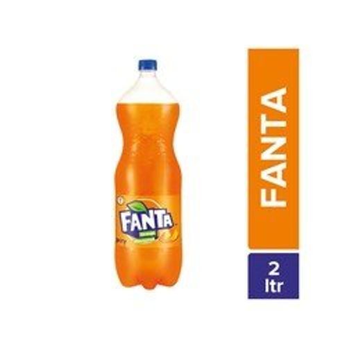 No Alcohol Refreshing Orange Flavoured Fanta Soft Cold Drink, 2 Liters Size