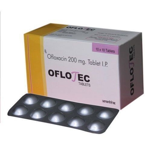 White Oflotec Ofloxacin 200 Mg Tablet Ip