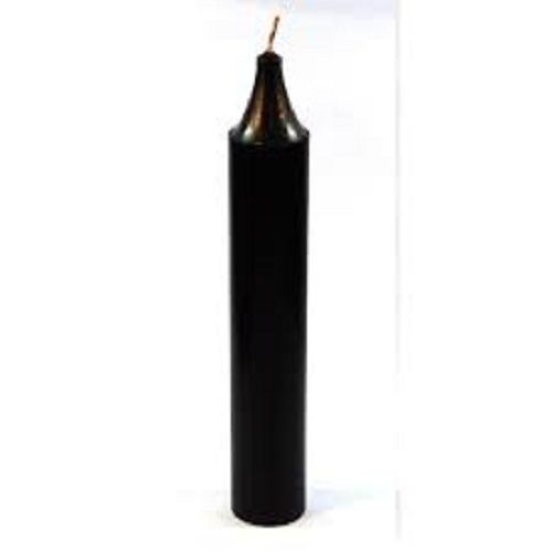 Stylish And Lightweight Decoration Smokeless Black Pillar Candles