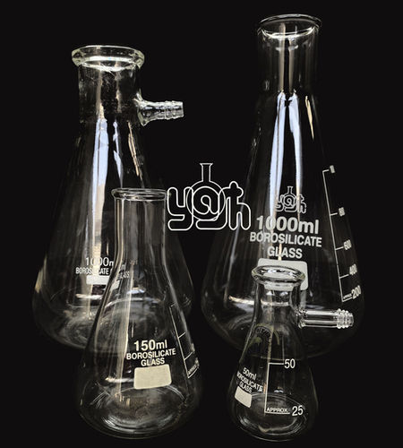 Transparent Glass Laboratory Flasks