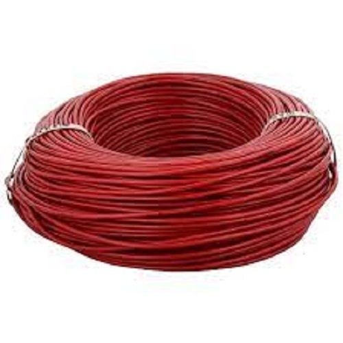 High Current Carry Capacity Long Durable Maroon Electrical Pvc Wire Conductor Material: Copper