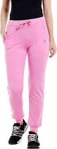 Indian Women Comfortable And Breathable Casual Wear Full Length Plain Pink Lower