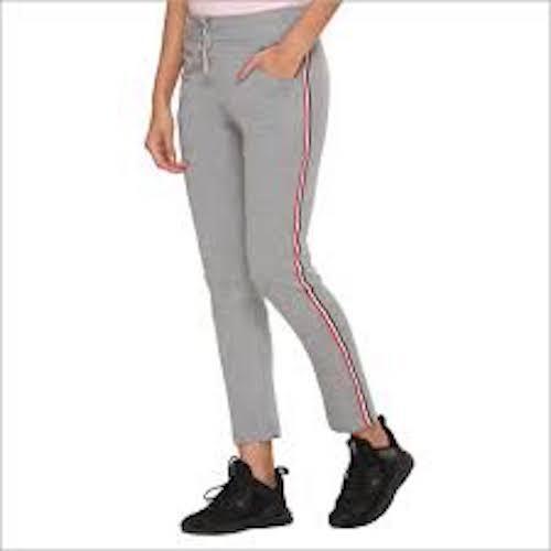 Indian Women Light Weight Comfortable Breathable Full Length Plain Grey Lower