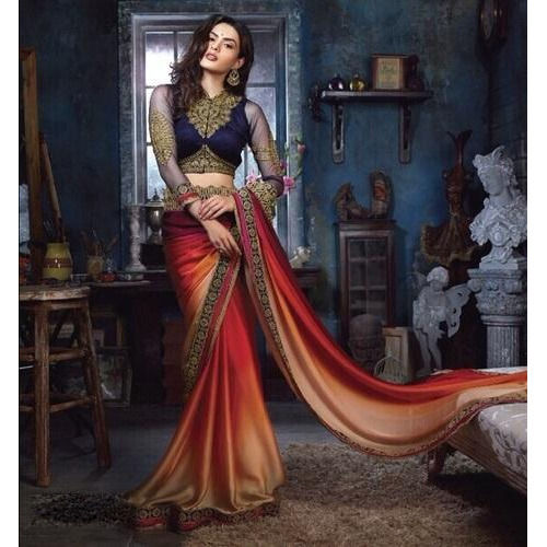 Multi Colour Designer Sarees | Multi Color Saree Online