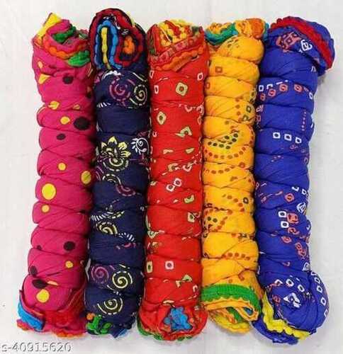 Indian Cotton Dupatta For Girls With Multi Color And Normal Wash ...