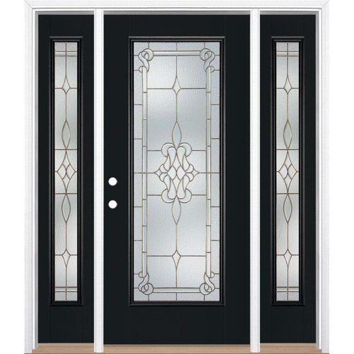 Durable Easy To Install And Maintain Open Style Hinged Decorative Glass Door 