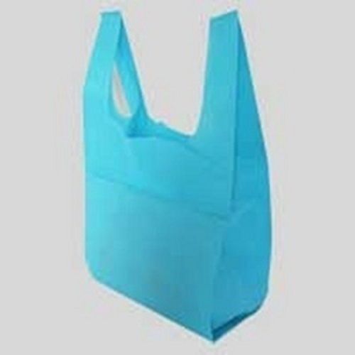 Easy To Carry Lightweight Modest Delicate Non Woven Light Blue Carry Bag