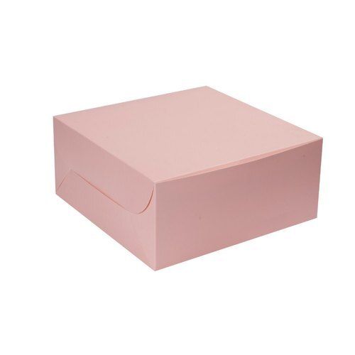 Glossy Lamination Eco Friendly Light Weight And Reusable Plain Light Pink Paper Packaging Box 