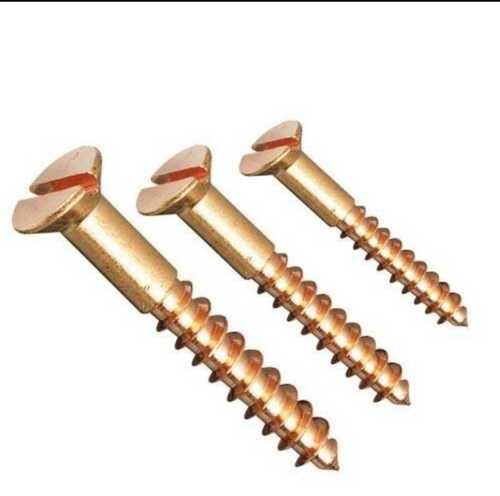 Heavy Duty Rustproof Pure Brass Metal Screws For Industrial Use