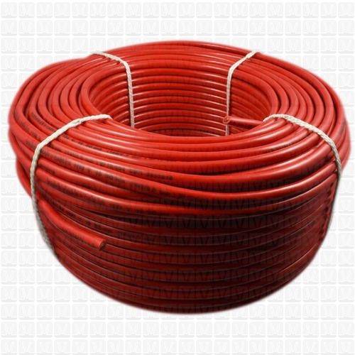 Red 10 Mm Double Core Pvc Insulation 180 Meter Flexible Electric Cable Application: Construction