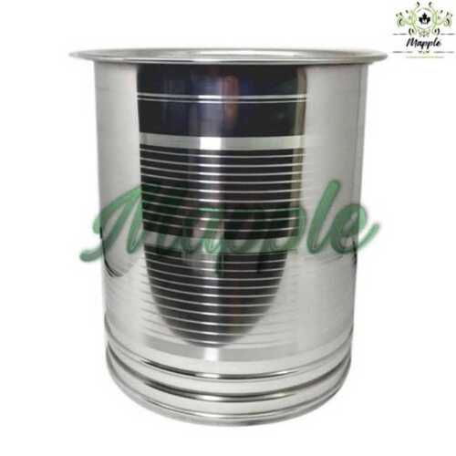 Silver Stainless Steel Kitchen Container, Capacity: 50 Litre