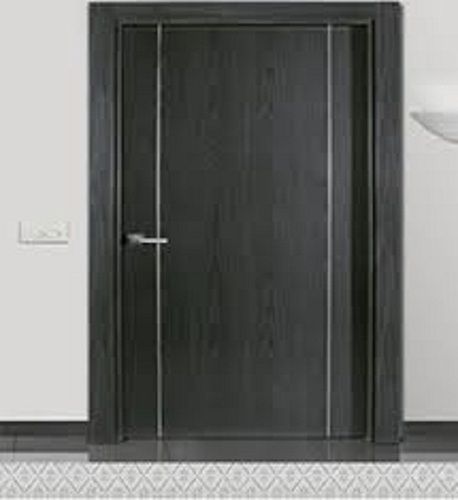 Strong Termite Resistant Highly Durable Designer Black Wooden Ply Panel Door Application: Office