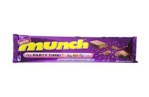 Brown Thin Crispy Chocolate Wafer Cookies Nestle Rectangular Munch Chocolate