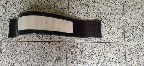 Brown And Cream Fancy Curve Shaped Wooden Sofa Handle, Size 30 Inch 