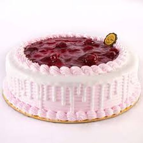 Delicious And Creamy Sweet Fresh Strawberry Flavoured Cake Additional Ingredient: Flour