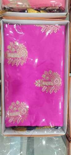 Silk Ladies Party Wear Fashionable Breathable Comfortable Designer Pink Saree