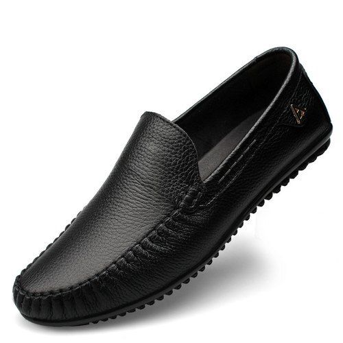 Men Light Weight Breathable And Comfortable Leather Black Formal Shoes  Insole Material: Pu