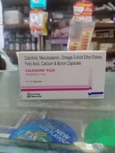 Pack Of 6 X 10 Capsules Calcitriol Mecobalamin Omega-3-Acid Ethyl Esters Folic Acid Calcium And Boron Capsules