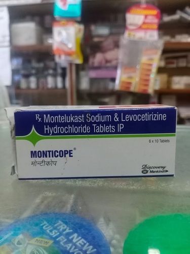 Pack Of 6 X 10 Tablets Montelukast Sodium & Levocetirizine Hydrochloride Tablets Ip