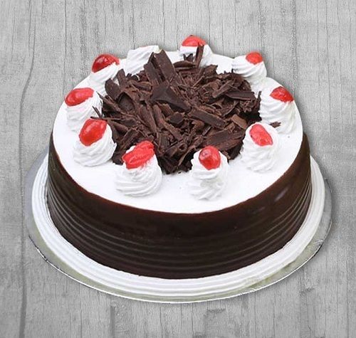 Sweet Taste Mouthwatering Delicious Chocolate And Cherry Topped Cake