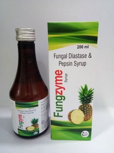 Treat Digestive Disorders Fungal Diastase With Pepsin Syrup Fungzyme Syrup, 200ml