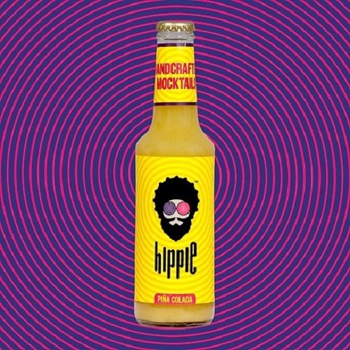 1 Liter 0.5 % Alcohol Content Handcrafted Hippie Pina Colada Mocktails Drink Packaging: Glass Bottle