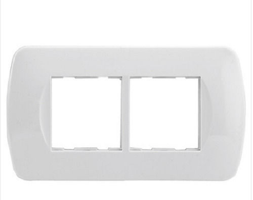 4 Module Rectangular White Plastic Modular Switches Plate
