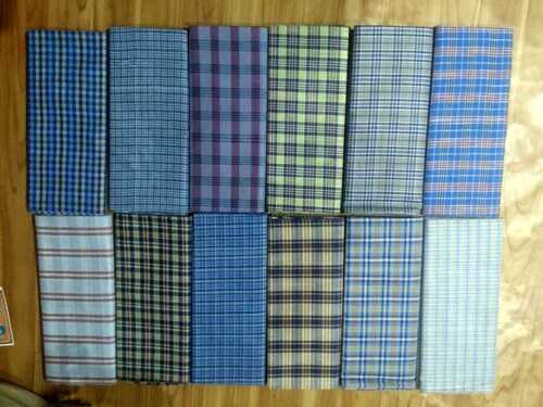 Summer Comfortable And Washable Different Colour Checked Pure Cotton Lungi 