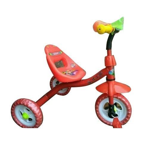 Aluminum Comfortable Long Lasting Durable Light Weight Red And Yellow Kids Tricycle 