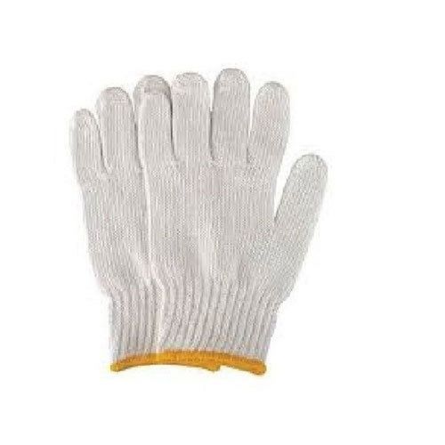 Non-Slip Grip Reusable Full Finger 420 GSM Cotton Knitted Working Gloves