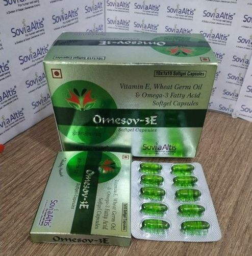 Omesov-3E Softgel Capsules Vitamin E Oil  Raw Material: Seeds