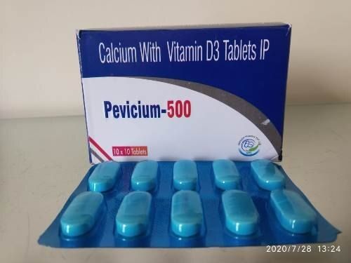 Pevicium-500 Tablets, 10 X 10 Tablets Pack  Cool And Dry Place