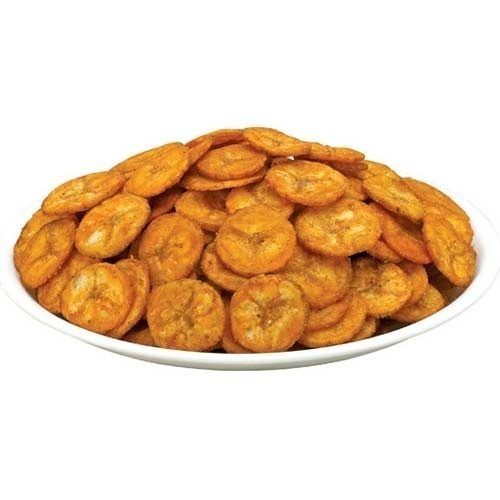 Spicy And Salt Masala Round Shape Healthy Banana Chips Processing Type: Fried