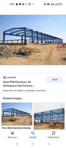 Steel Fabricated PEB Structure For Warehouse And Factory With Easily Assembled 