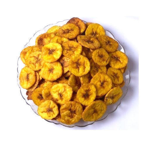 Small Round Sodium 6Mg Fat 34G Sweet Yellow Banana Chips Processing Type: Fried