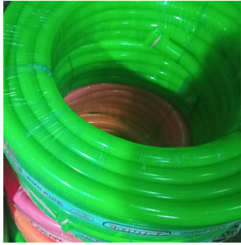 Round 100% Virgin Green Pvc Flexible Water Pipe With 1 Inch Diameter And 1.5 Mm Thickness 