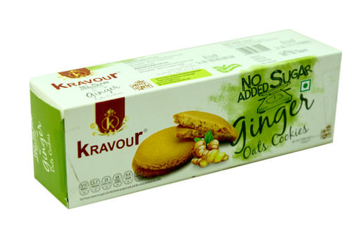 Crispy Crunchy Tasty Delicious Kravour Sugar Free Ginger Oat Biscuits