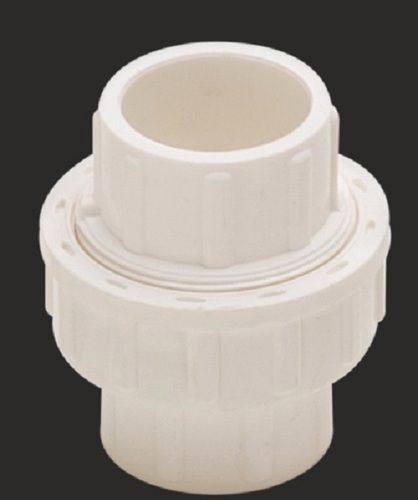 Durable Light Weight Leak Proof And Unbreakable Round White Upvc Union