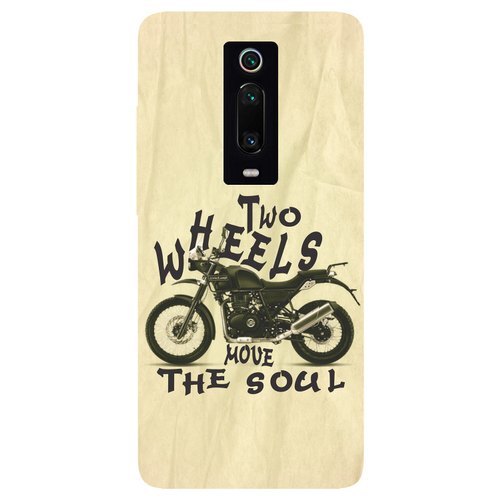 Eco Friendly And Durable Motorcycle Printed Mobile Cover - ABS Plastic, Cream Color, Bar Design | Lightweight, Flexible, Vibrant Digital Print