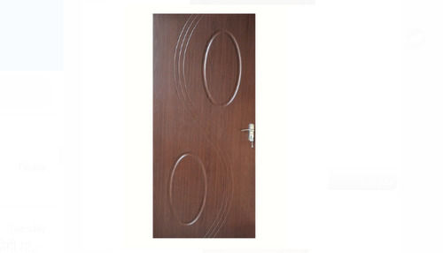 Rectangle Shape Brown Color 7Mm Thickness Termite Proof 9 Feet Wooden Laminated Door  Application: Industry