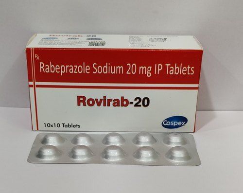  Rovirab 20 Mg टैबलेट, 10X10 पैक कैप्सूल का आकार: सिलेंडर 