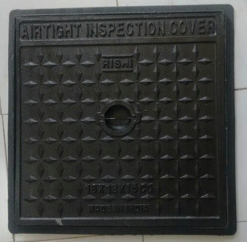 Rust Resistance Heavy Duty Ruggedly Constructed Square Black Cast Iron Manhole Covers