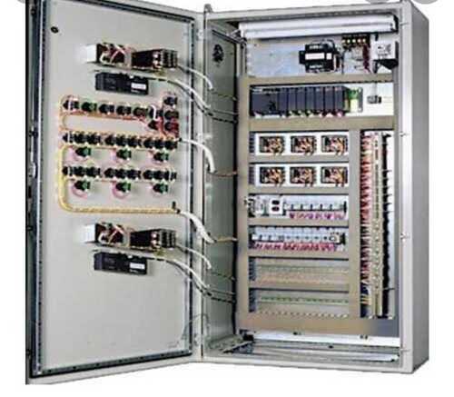 Stainless Steel Three Phase Electrical Control Panel Board With Battery Capacity 3000Ah Base Material: Metal Base