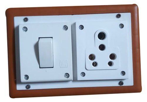 White And Brown The Durable & Efficient Extremely Protective Electrical Single Switch Board